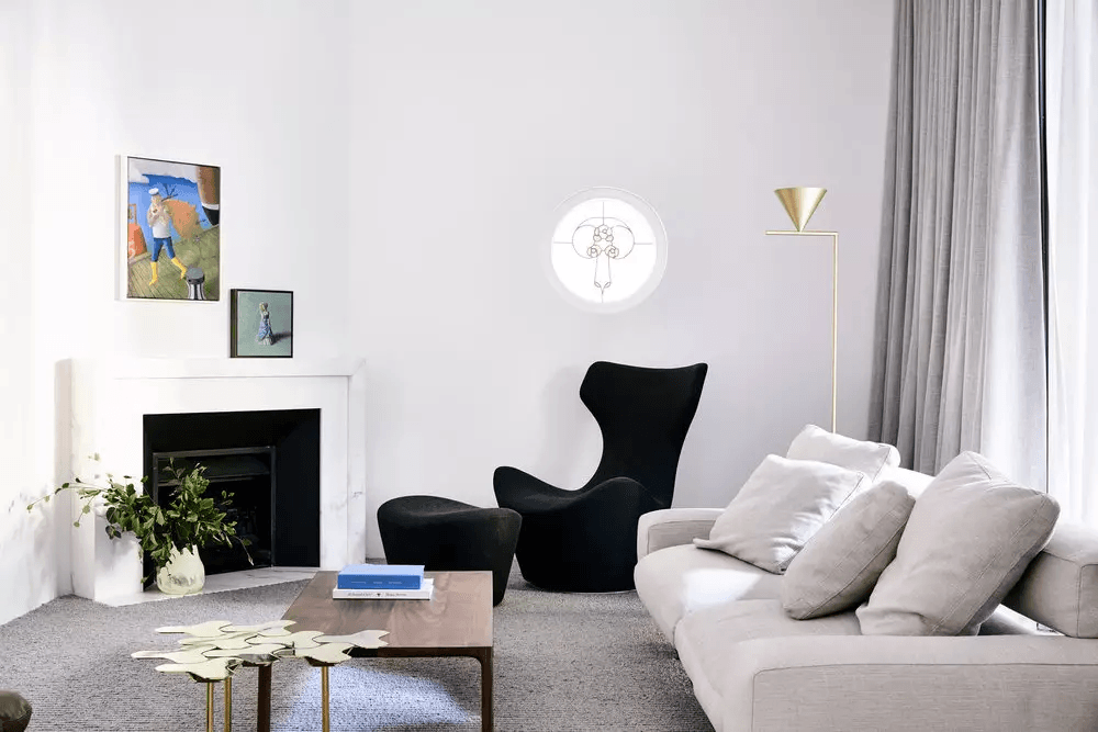 Captain Flint Floor Lamp with Marble Base and LED Light