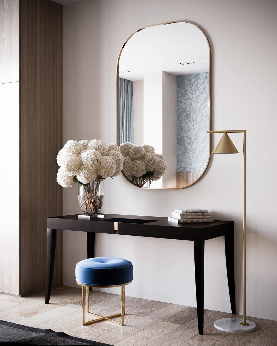 Captain Flint Floor Lamp with Marble Base and LED Light
