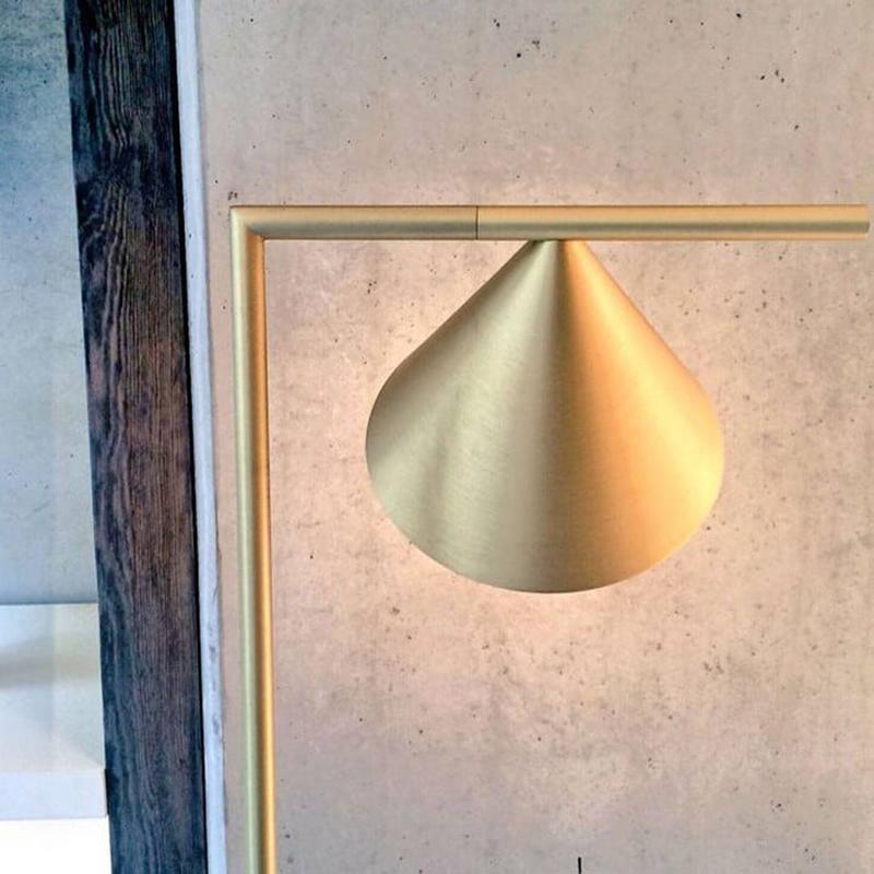 Captain Flint Floor Lamp with Marble Base and LED Light