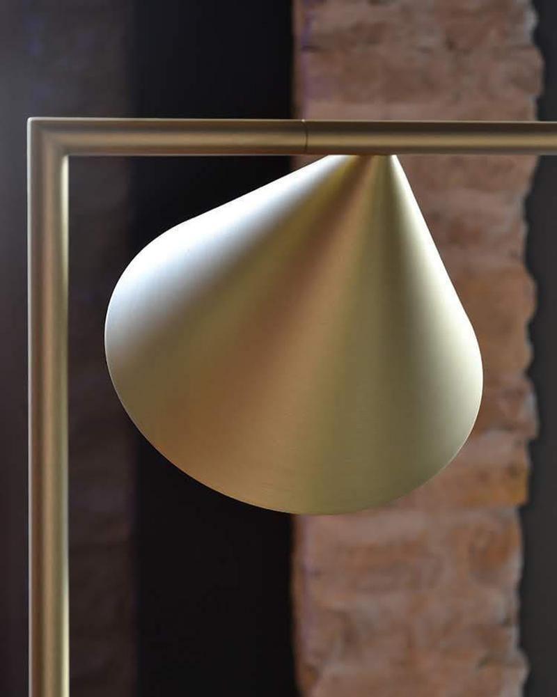 Captain Flint Floor Lamp with Marble Base and LED Light