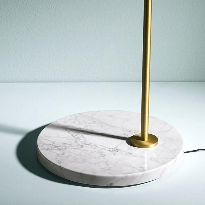 Captain Flint Floor Lamp with Marble Base and LED Light