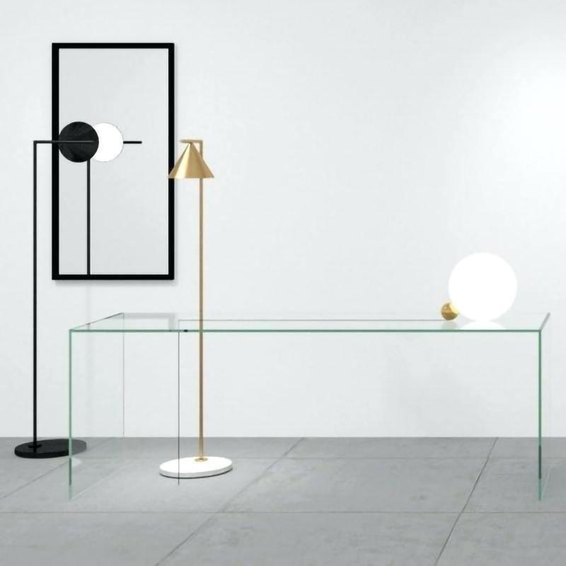 Captain Flint Floor Lamp with Marble Base and LED Light