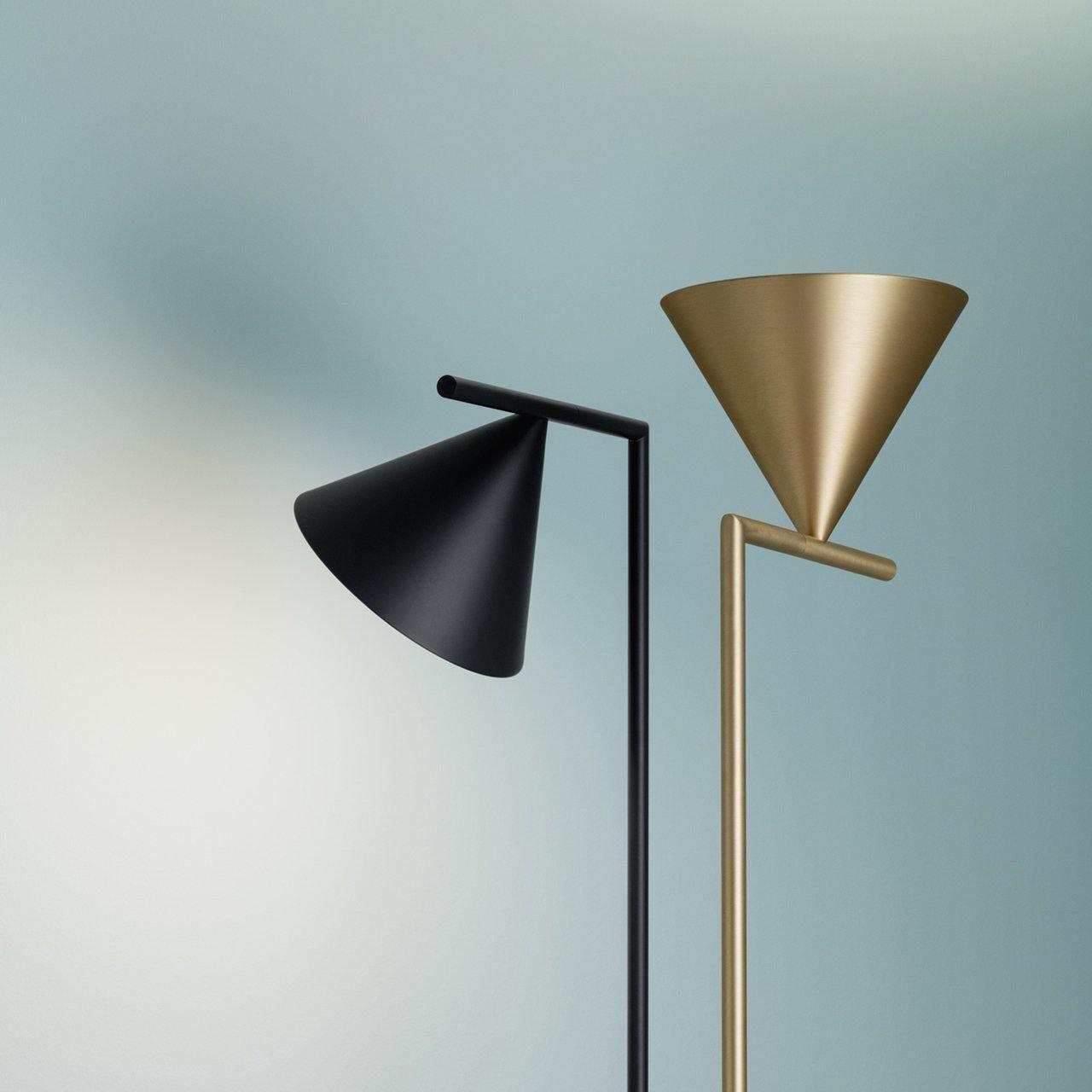 Captain Flint Floor Lamp with Marble Base and LED Light