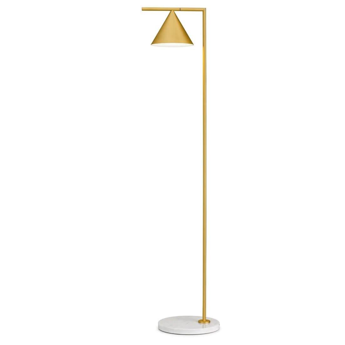 Captain Flint Floor Lamp with Marble Base and LED Light