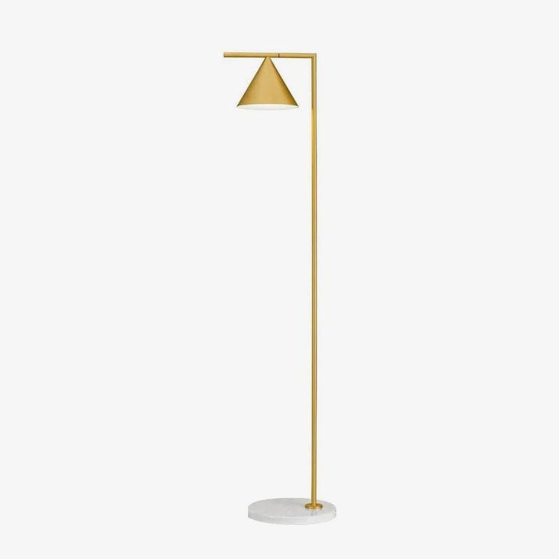 Captain Flint Floor Lamp with Marble Base and LED Light