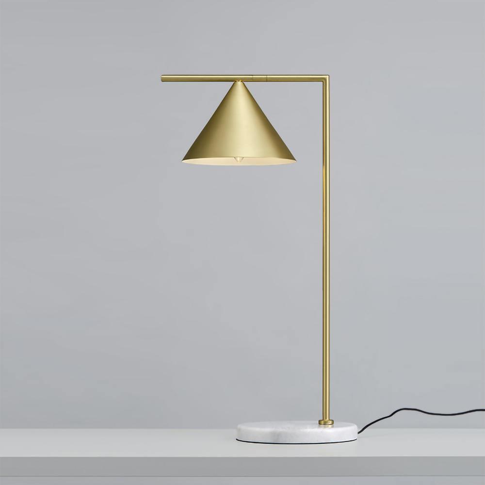 Captain Flint Floor Lamp with Marble Base and LED Light