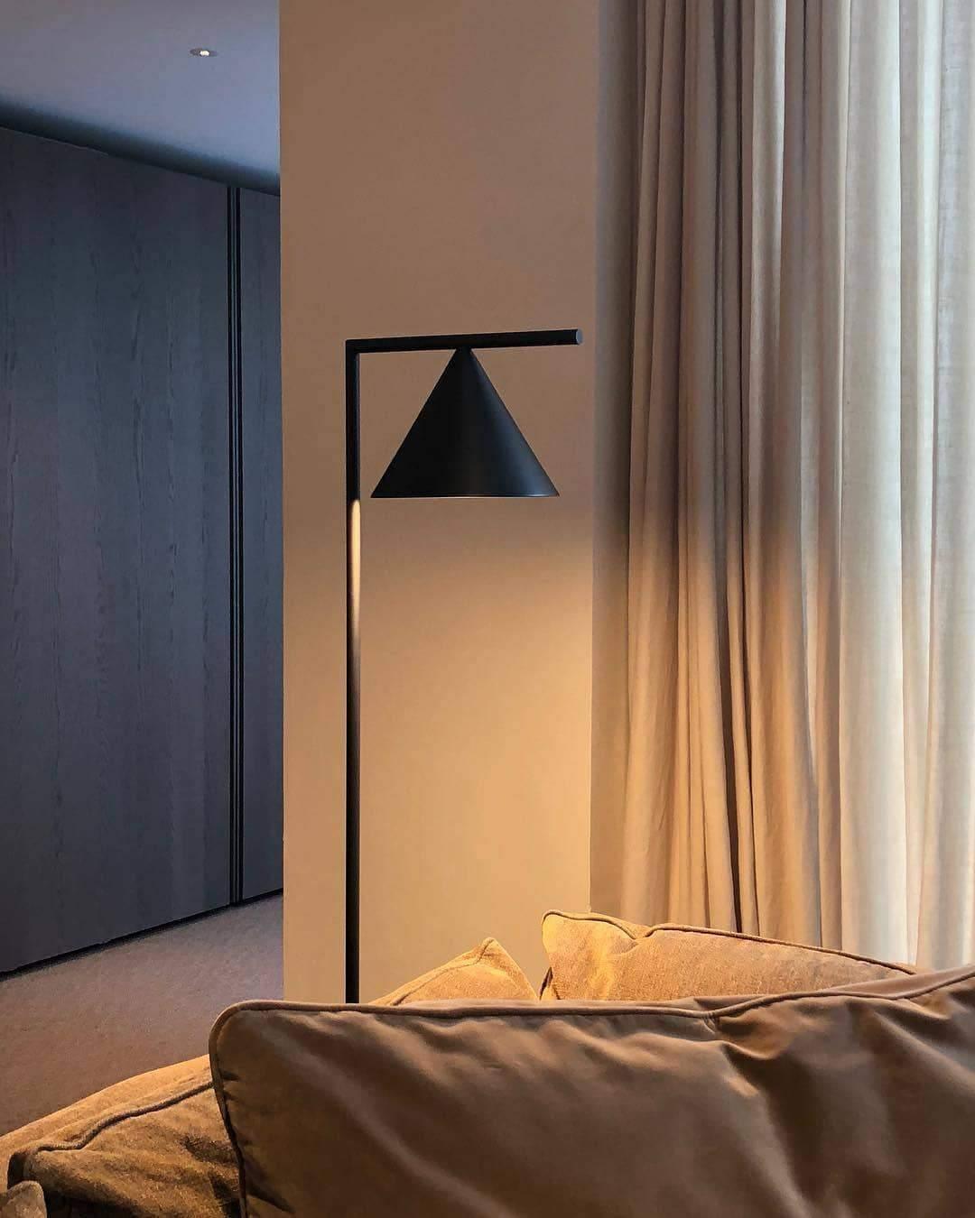 Captain Flint Floor Lamp with Marble Base and LED Light