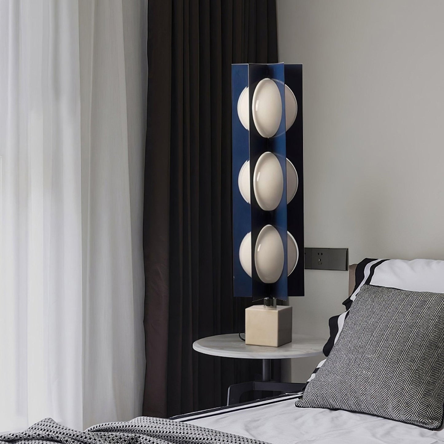 Blue Kleos Floor Lamp - Modern LED Lighting, Navy Design