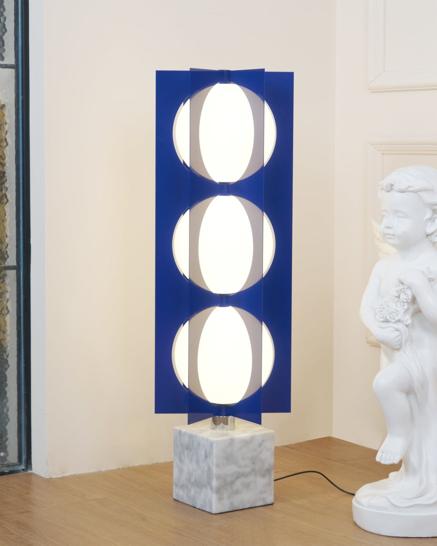Blue Kleos Floor Lamp - Modern LED Lighting, Navy Design