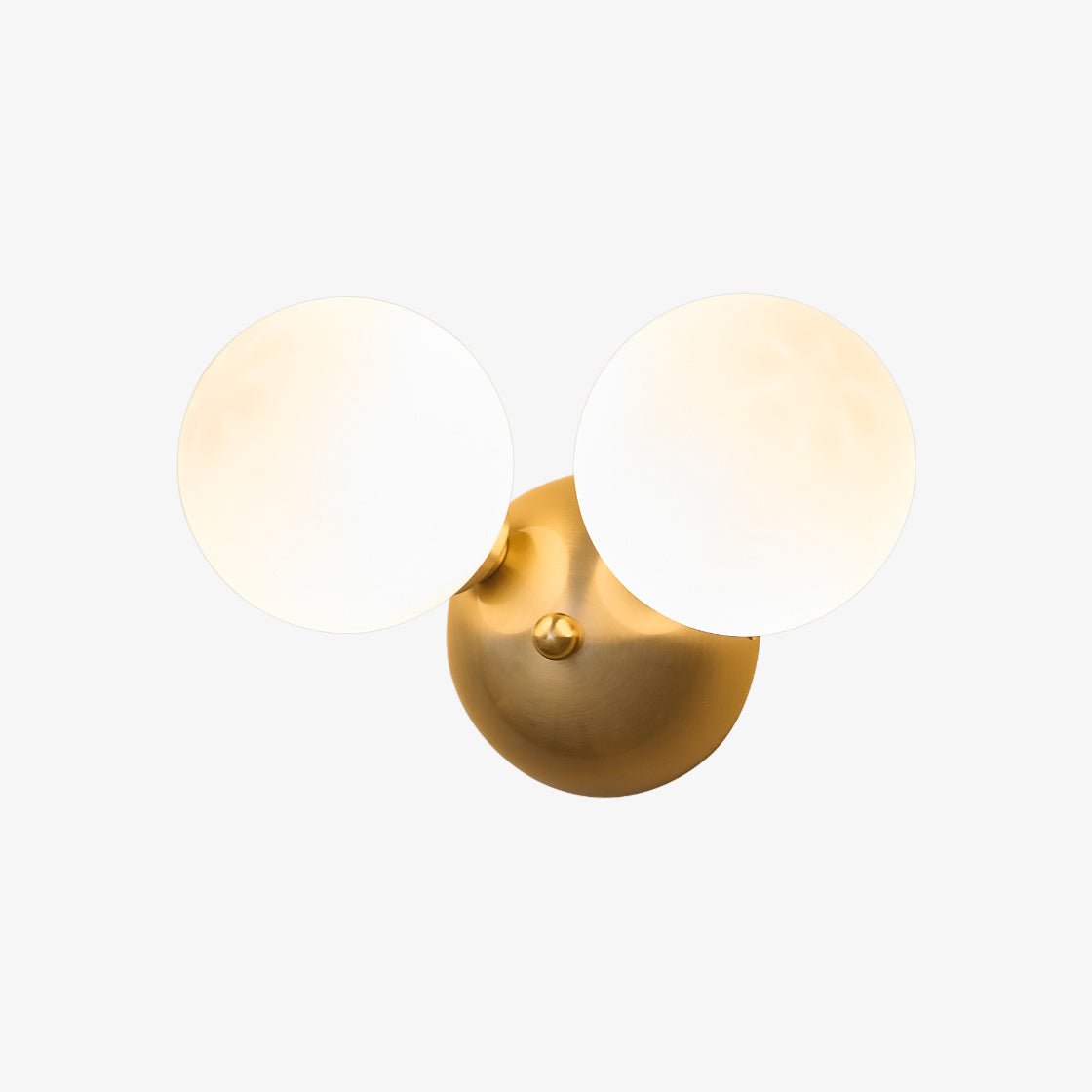 Ceres Wall Lamp Gold LED Indoor Light with Glass Shade