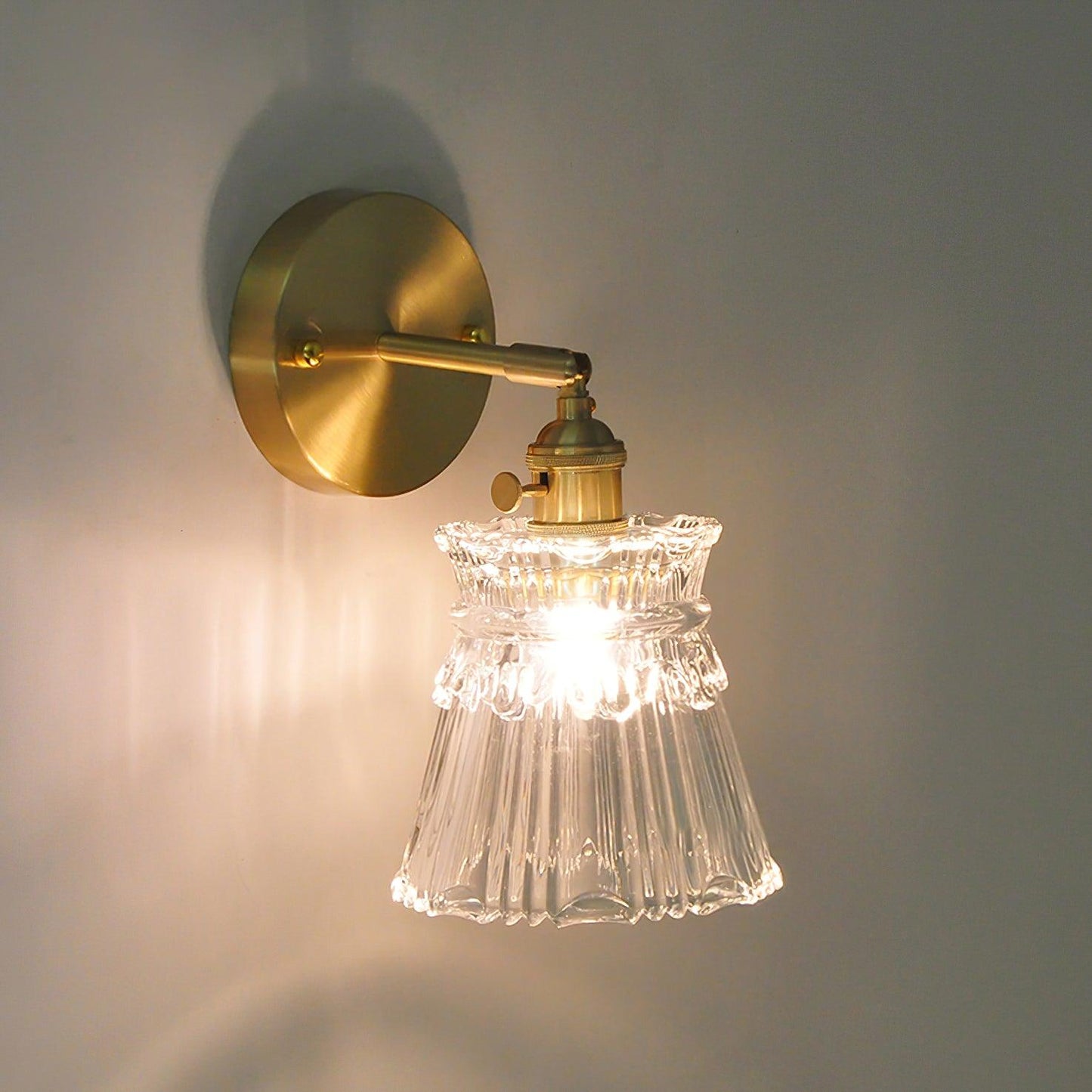 Chaika Wall Lamp - Modern Brass Indoor LED Light, Set of 2