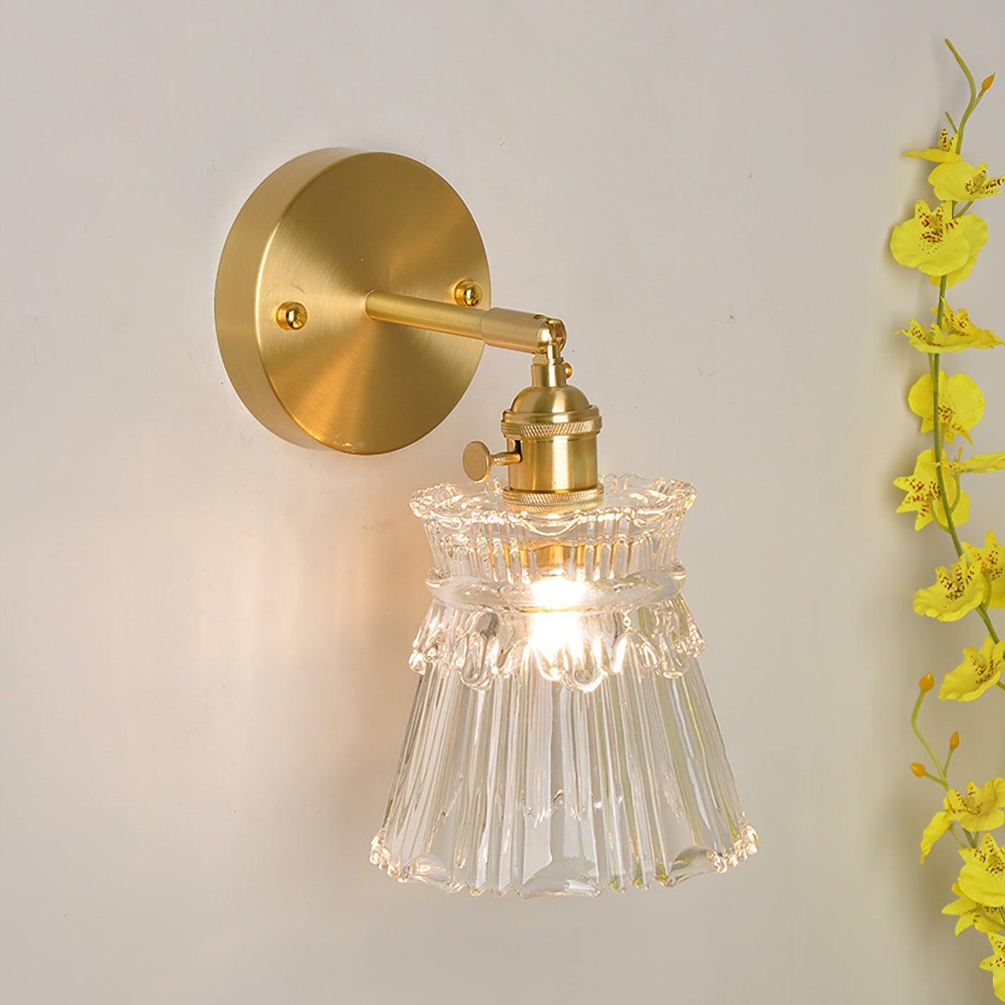 Chaika Wall Lamp - Modern Brass Indoor LED Light, Set of 2