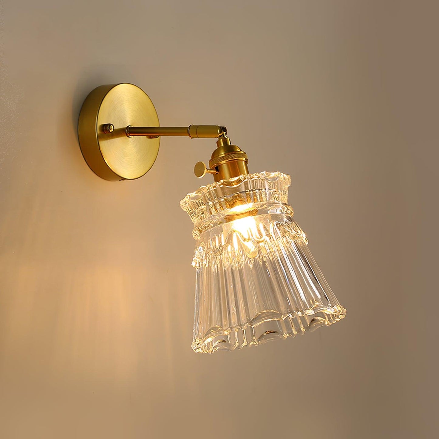 Chaika Wall Lamp - Modern Brass Indoor LED Light, Set of 2