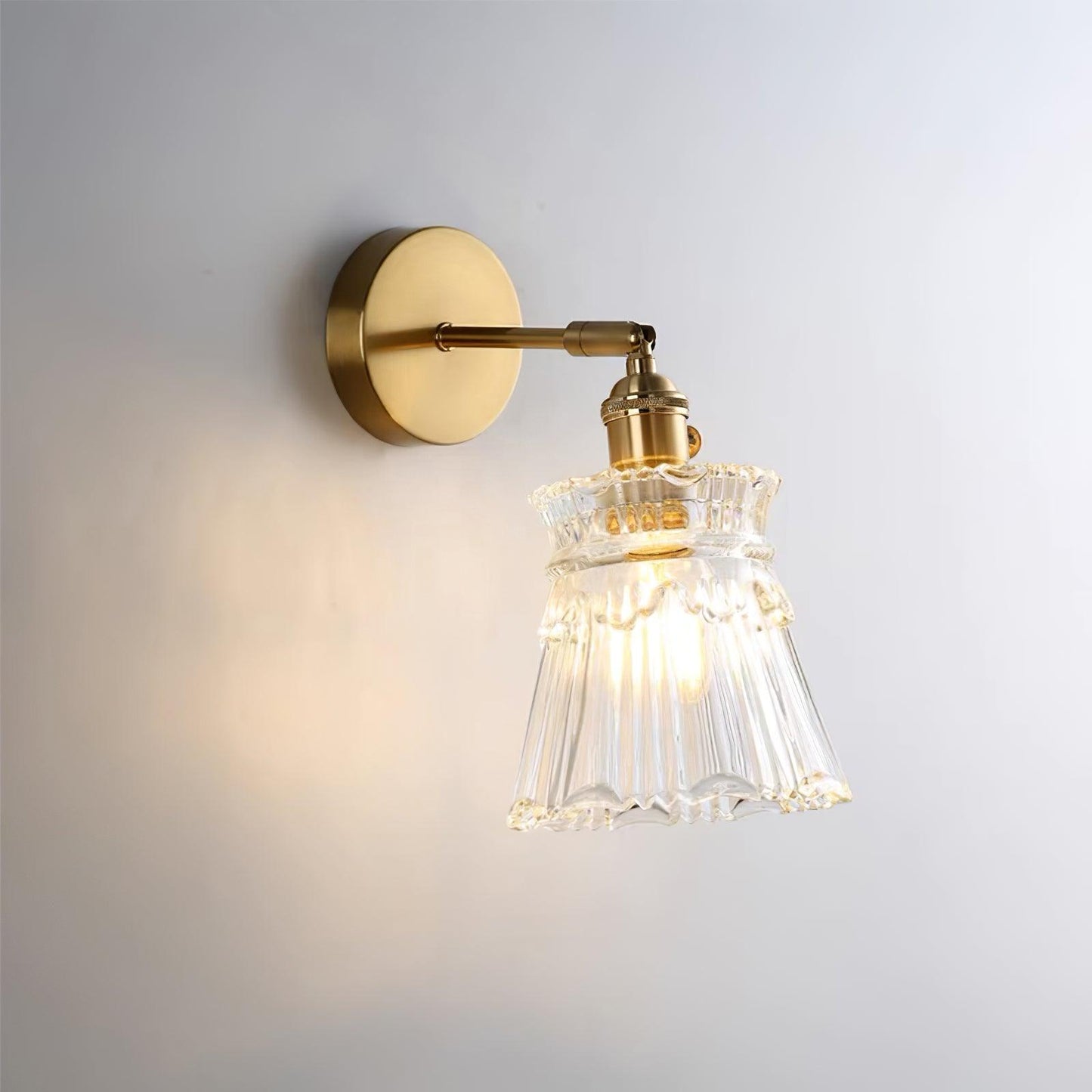Chaika Wall Lamp - Modern Brass Indoor LED Light, Set of 2