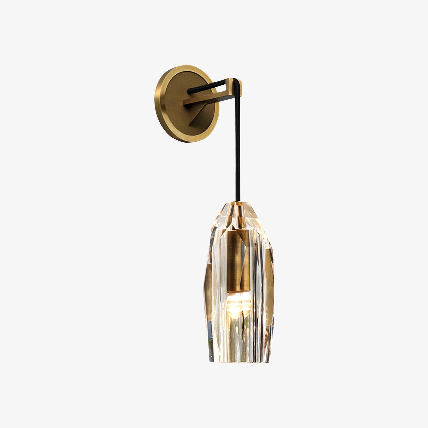 Chatelet Sconce Wall Light - Solid Brass & Crystal LED