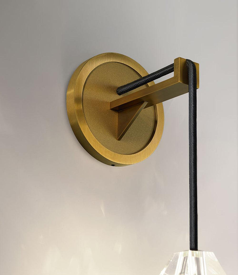 Chatelet Sconce Wall Light - Solid Brass & Crystal LED