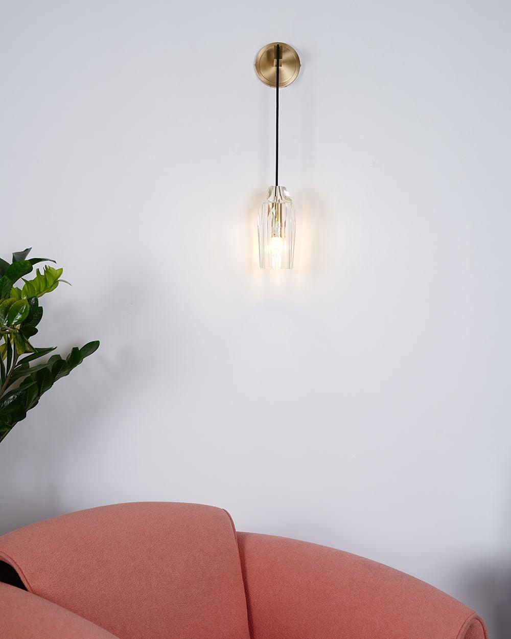 Chatelet Sconce Wall Light - Solid Brass & Crystal LED