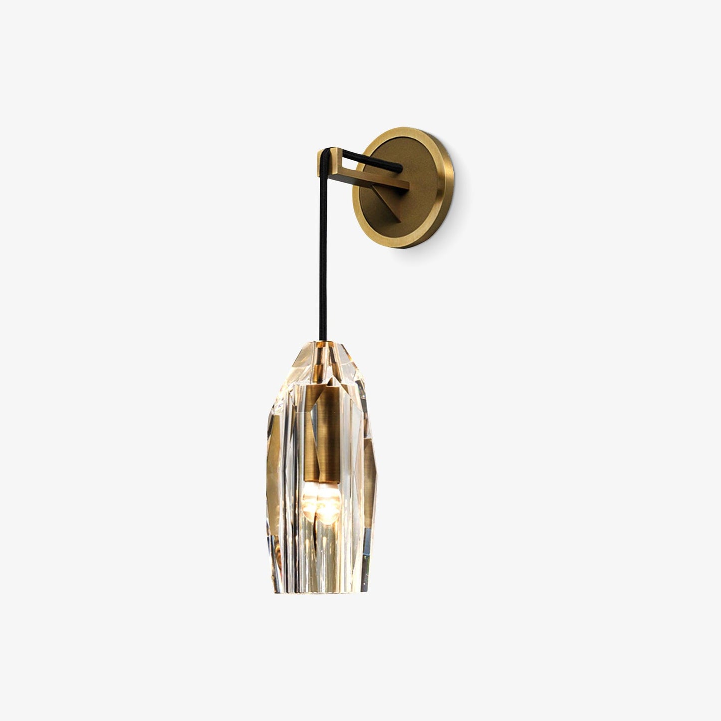 Chatelet Sconce Wall Light - Solid Brass & Crystal LED