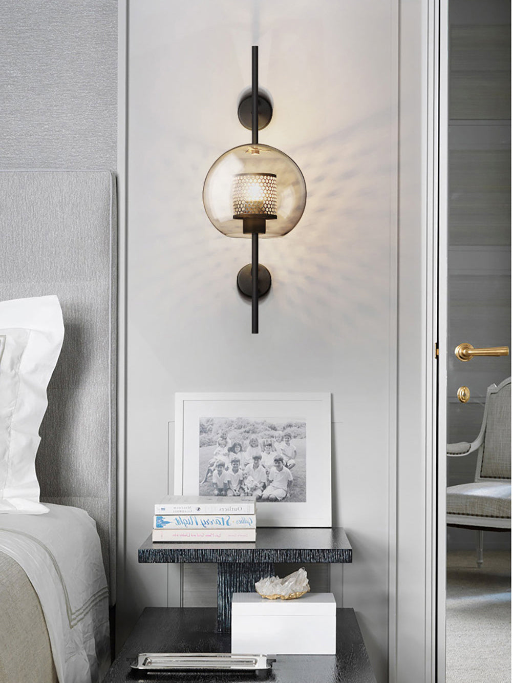 Chiswick Glass Wall Light LED Indoor Modern Design