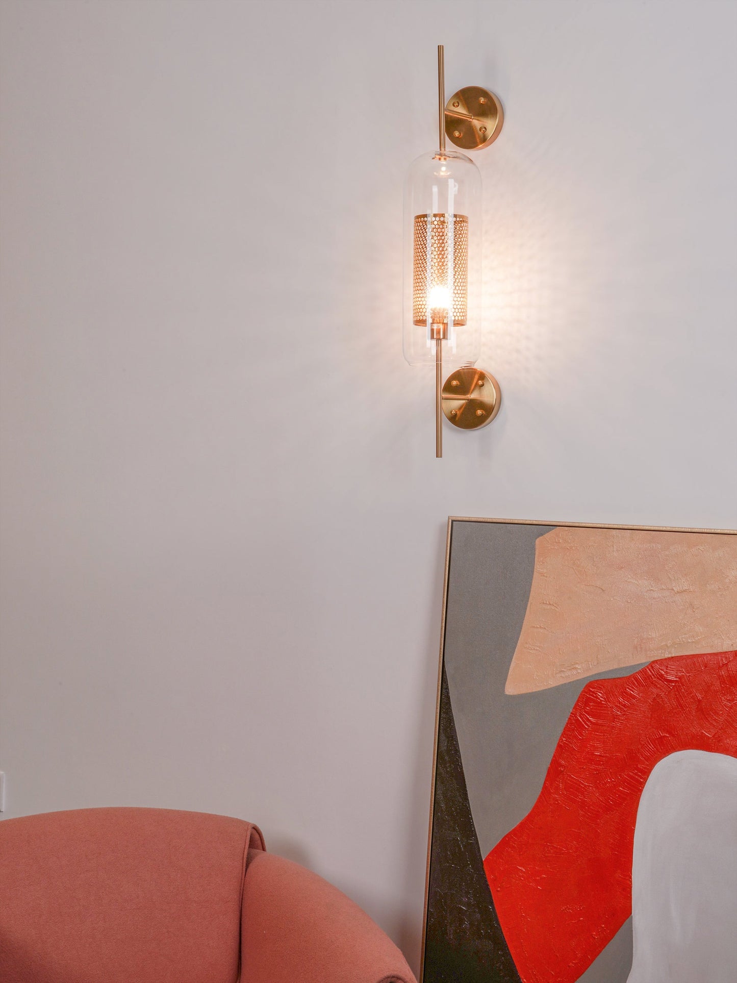 Chiswick Glass Wall Light LED Indoor Modern Design