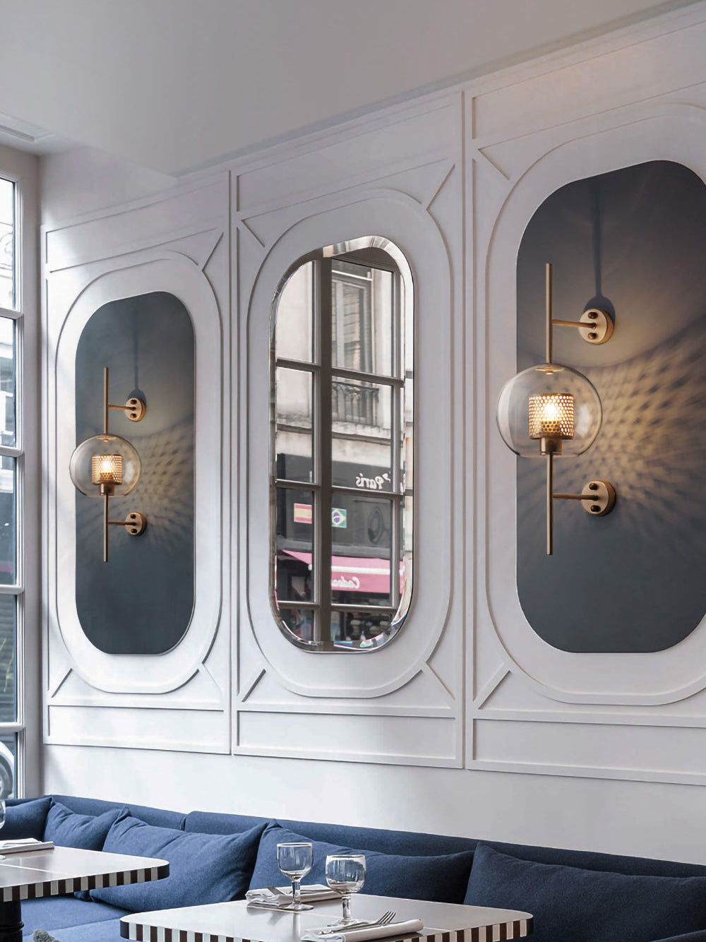 Chiswick Glass Wall Light LED Indoor Modern Design