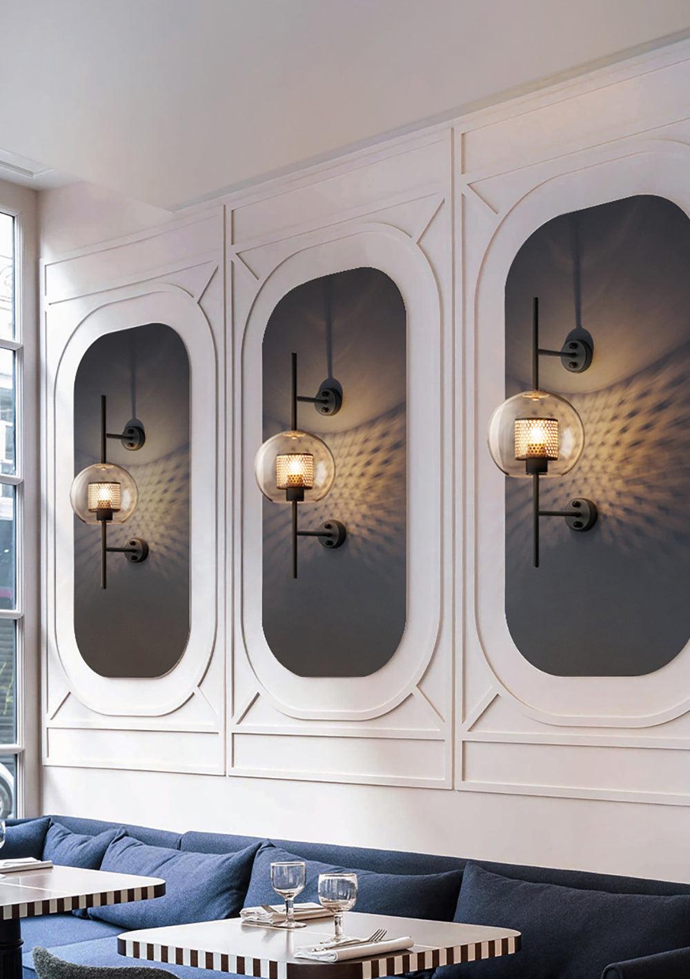 Chiswick Glass Wall Light LED Indoor Modern Design