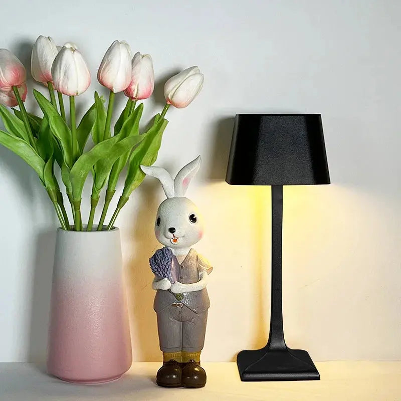 LED Square USB Table Lamp - Dimmable, Modern Design