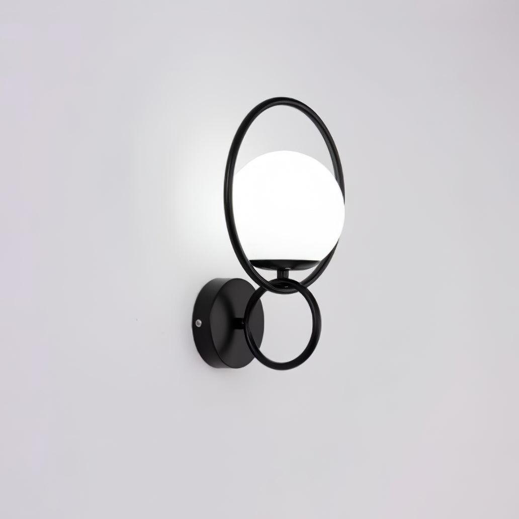 Circle Global Wall Lamp - Elegant Gold Metal LED Light
