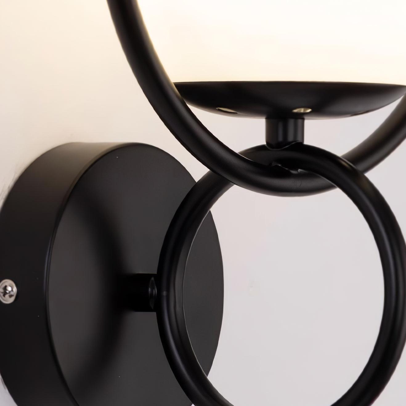 Circle Global Wall Lamp - Elegant Gold Metal LED Light