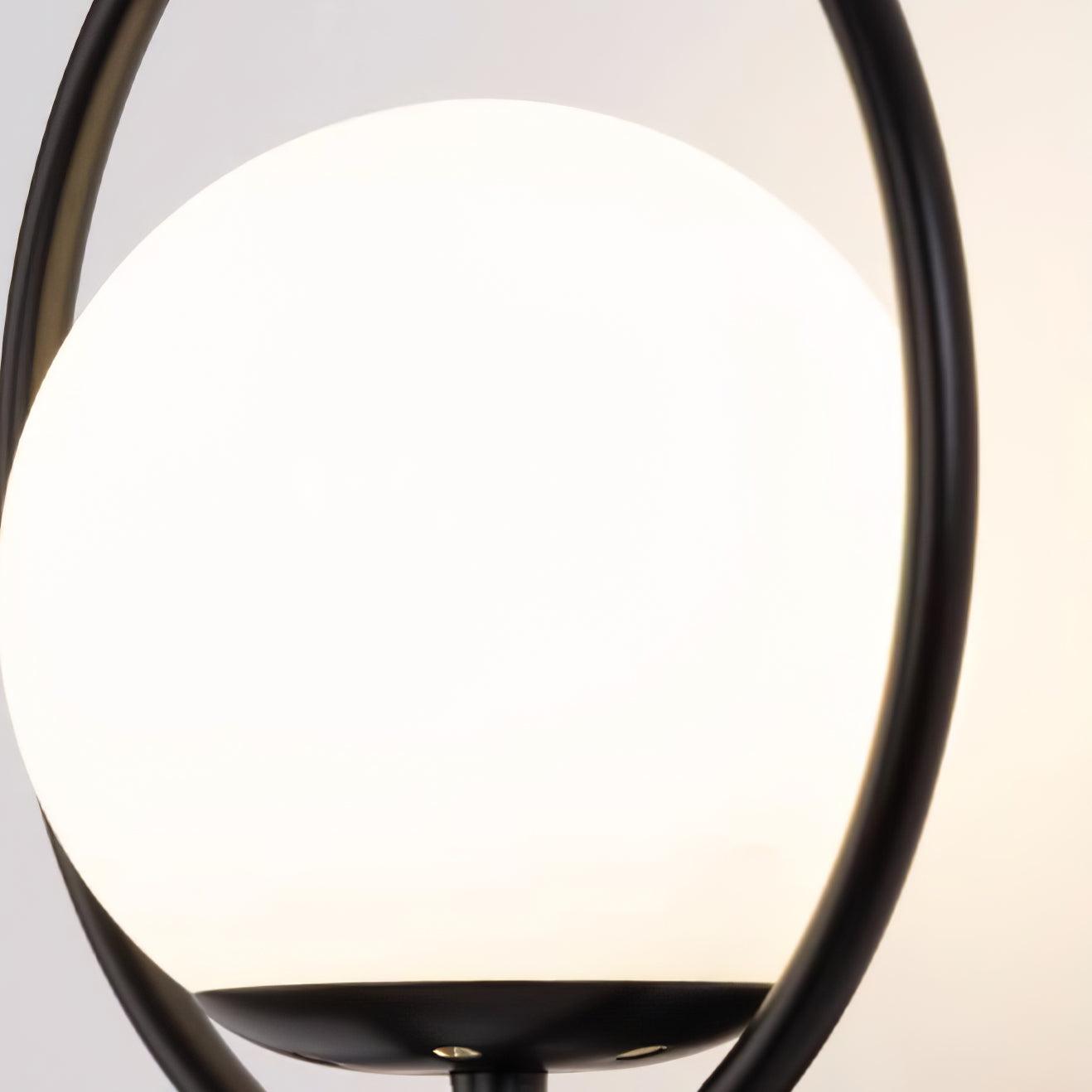 Circle Global Wall Lamp - Elegant Gold Metal LED Light