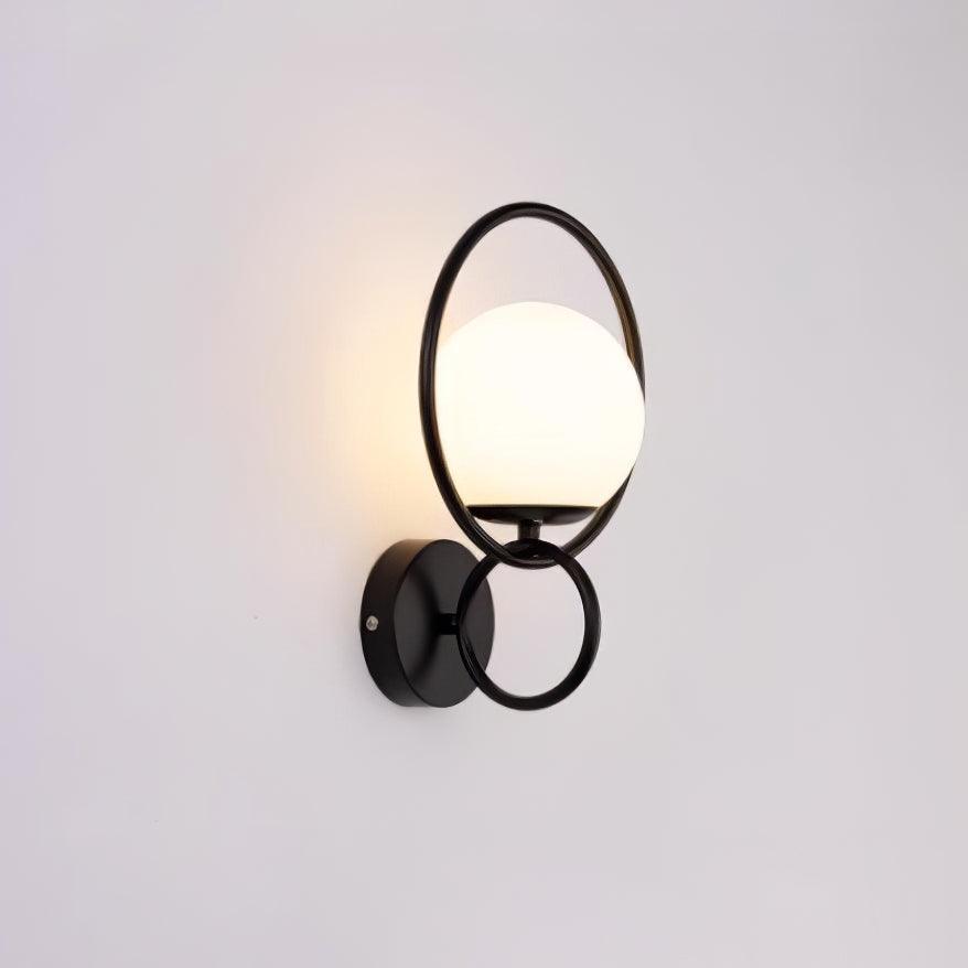 Circle Global Wall Lamp - Elegant Gold Metal LED Light