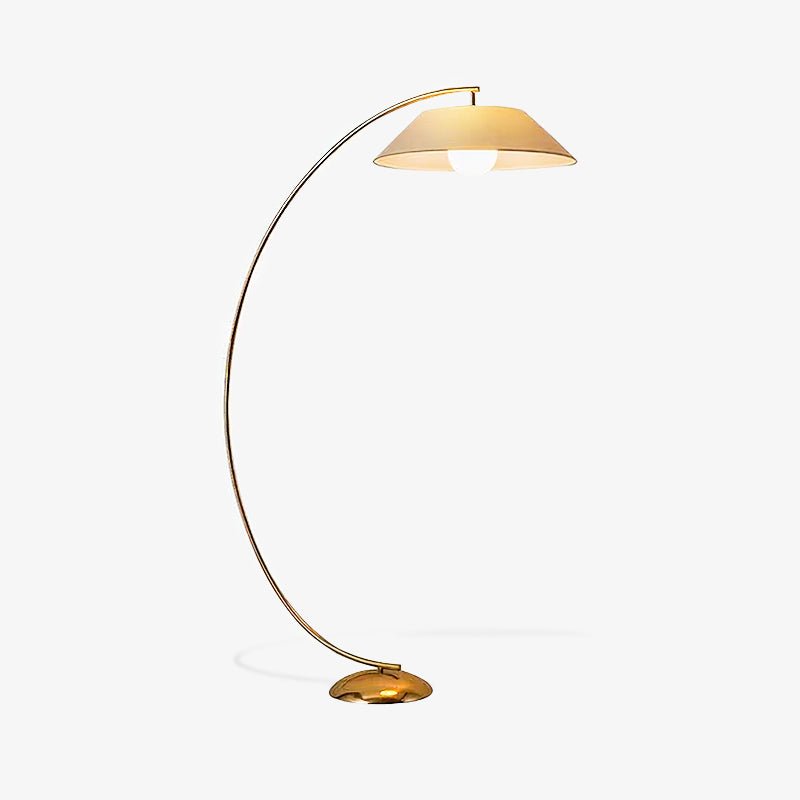 Circo Floor Lamp with White Shade - Elegant Indoor Lighting