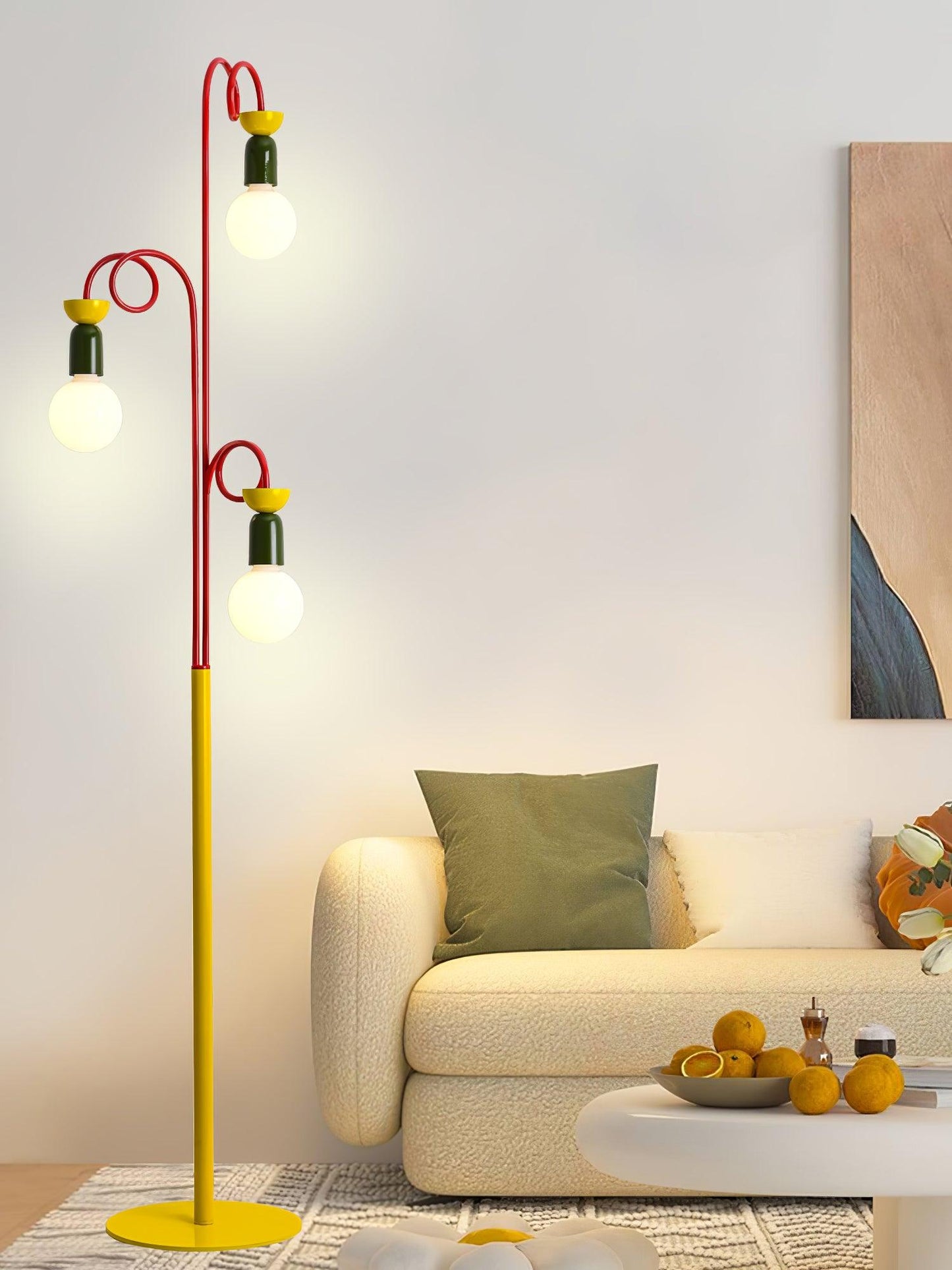 Circulo Play Floor Lamp LED Retro Geometric Design