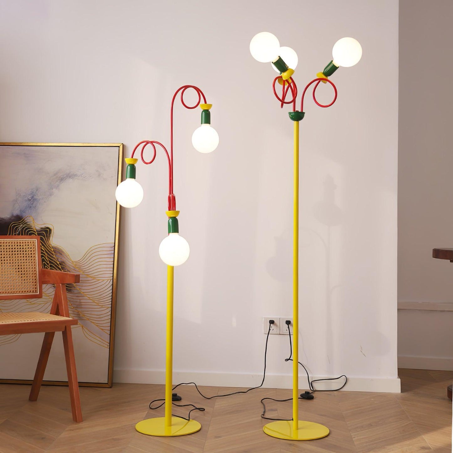 Circulo Play Floor Lamp LED Retro Geometric Design