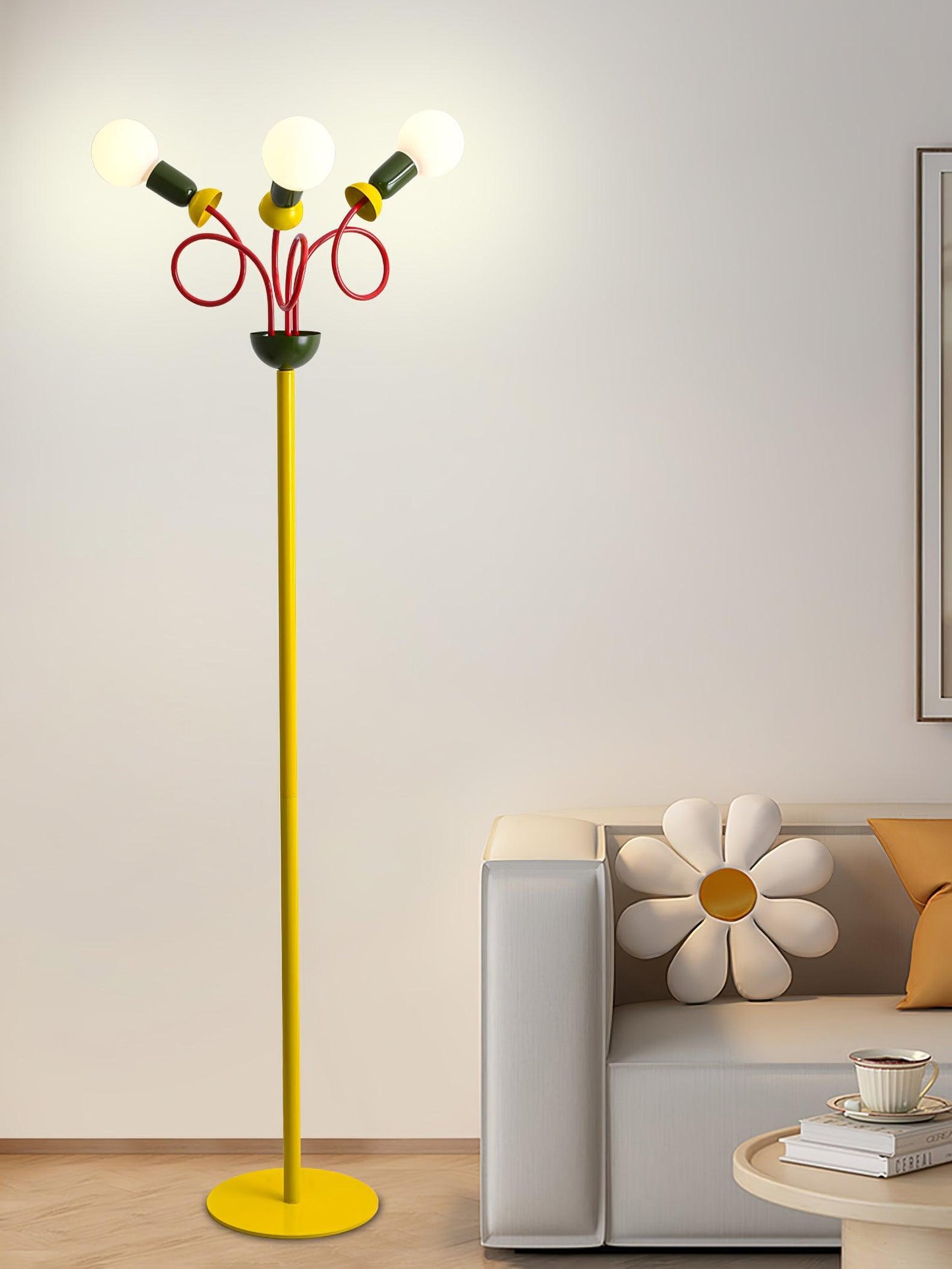 Circulo Play Floor Lamp LED Retro Geometric Design