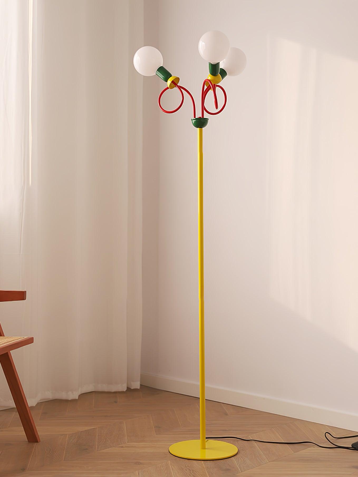 Circulo Play Floor Lamp LED Retro Geometric Design