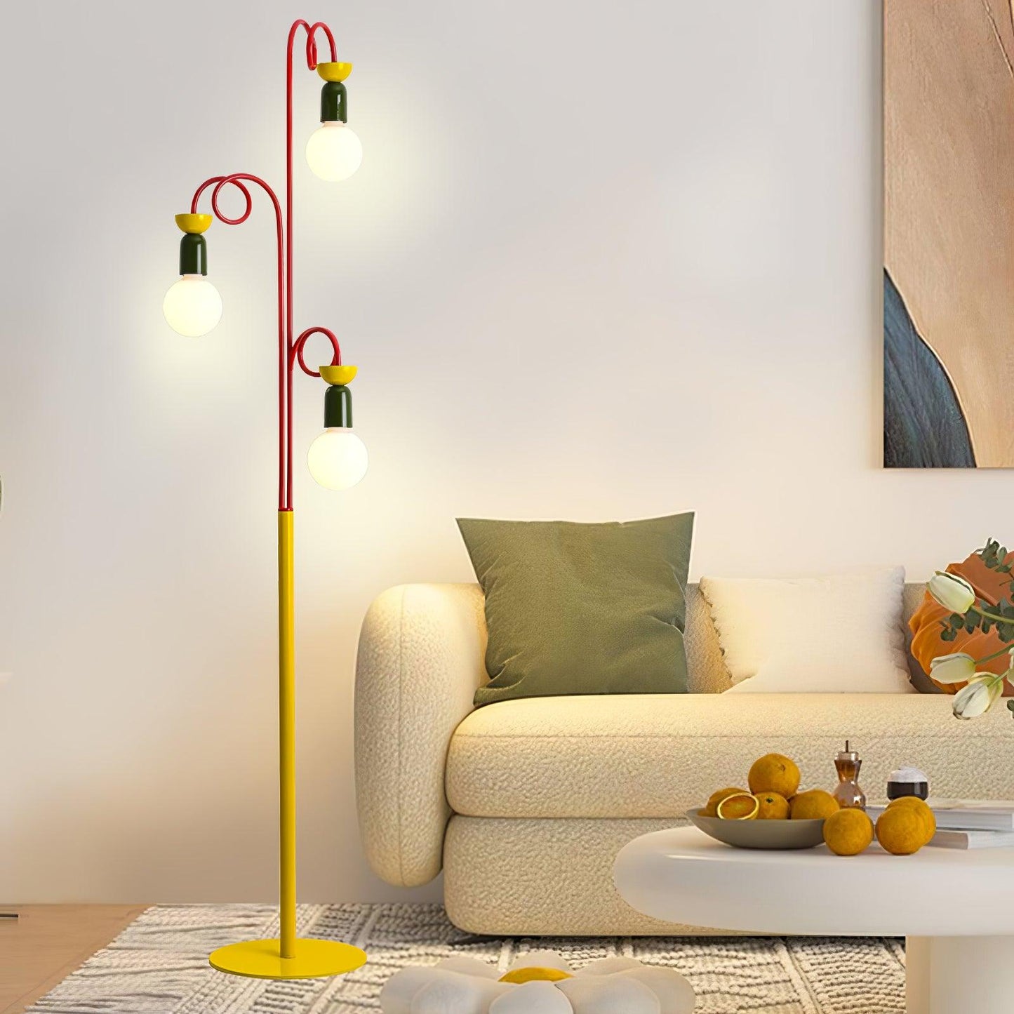 Circulo Play Floor Lamp LED Retro Geometric Design