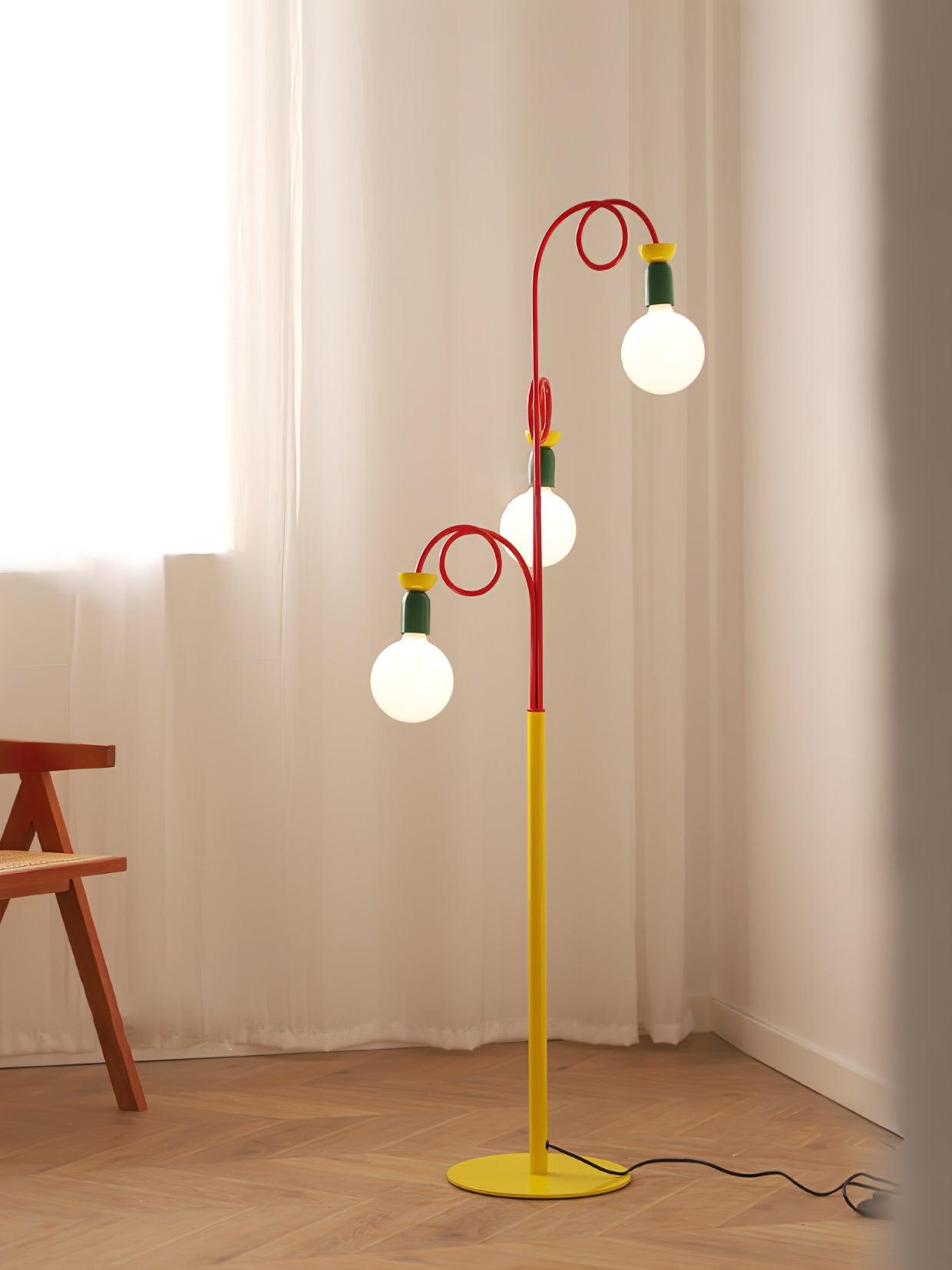 Circulo Play Floor Lamp LED Retro Geometric Design