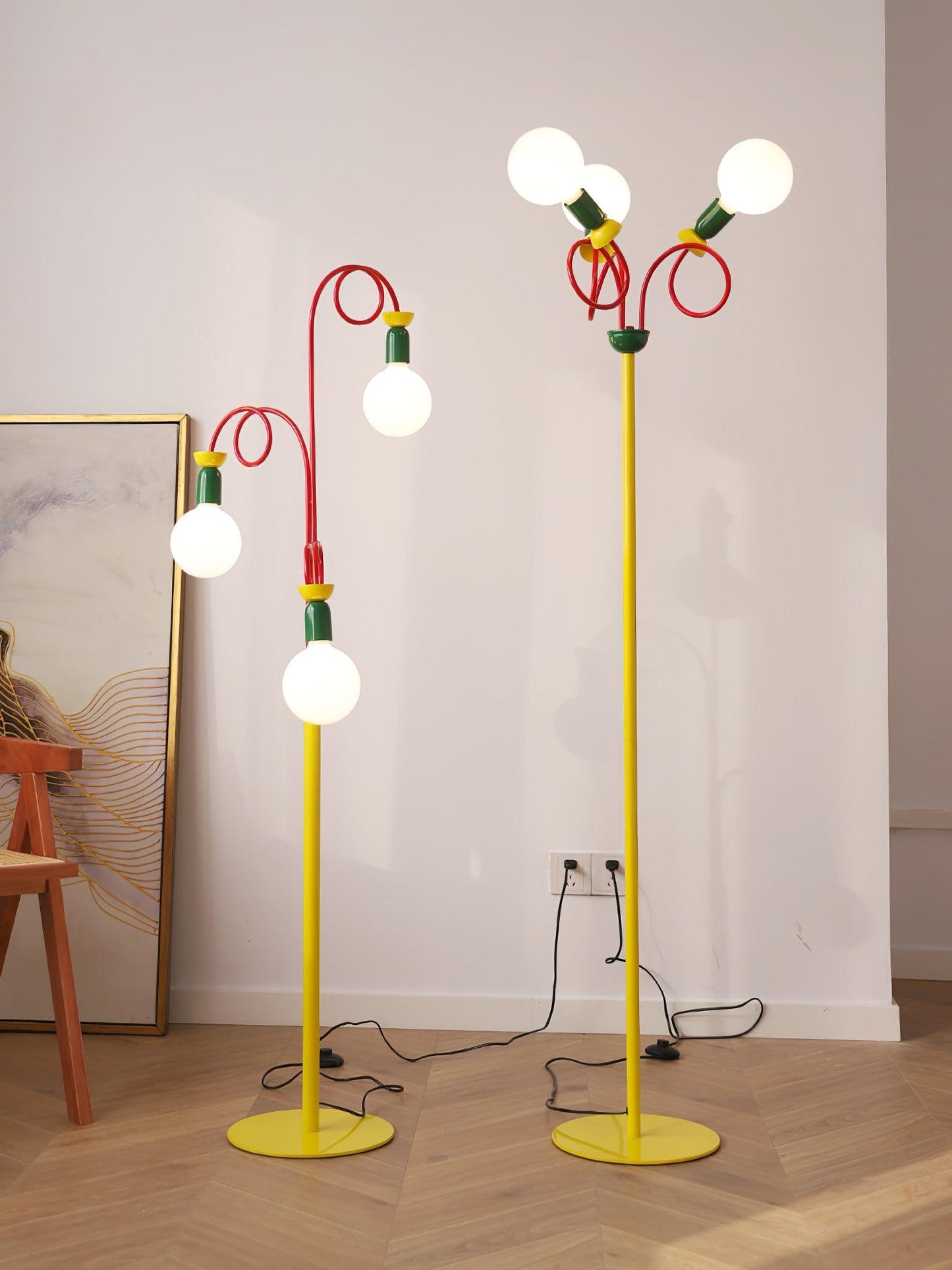 Circulo Play Floor Lamp LED Retro Geometric Design