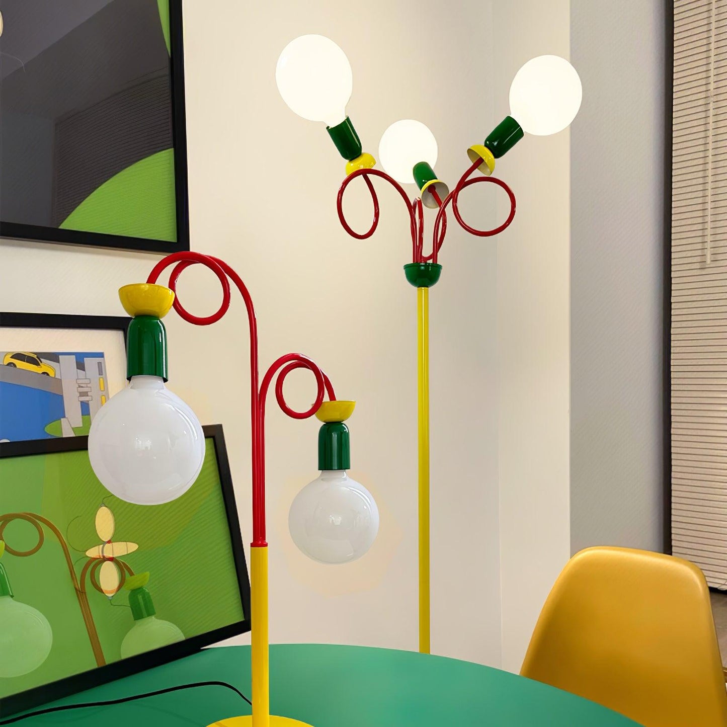 Circulo Play Floor Lamp LED Retro Geometric Design