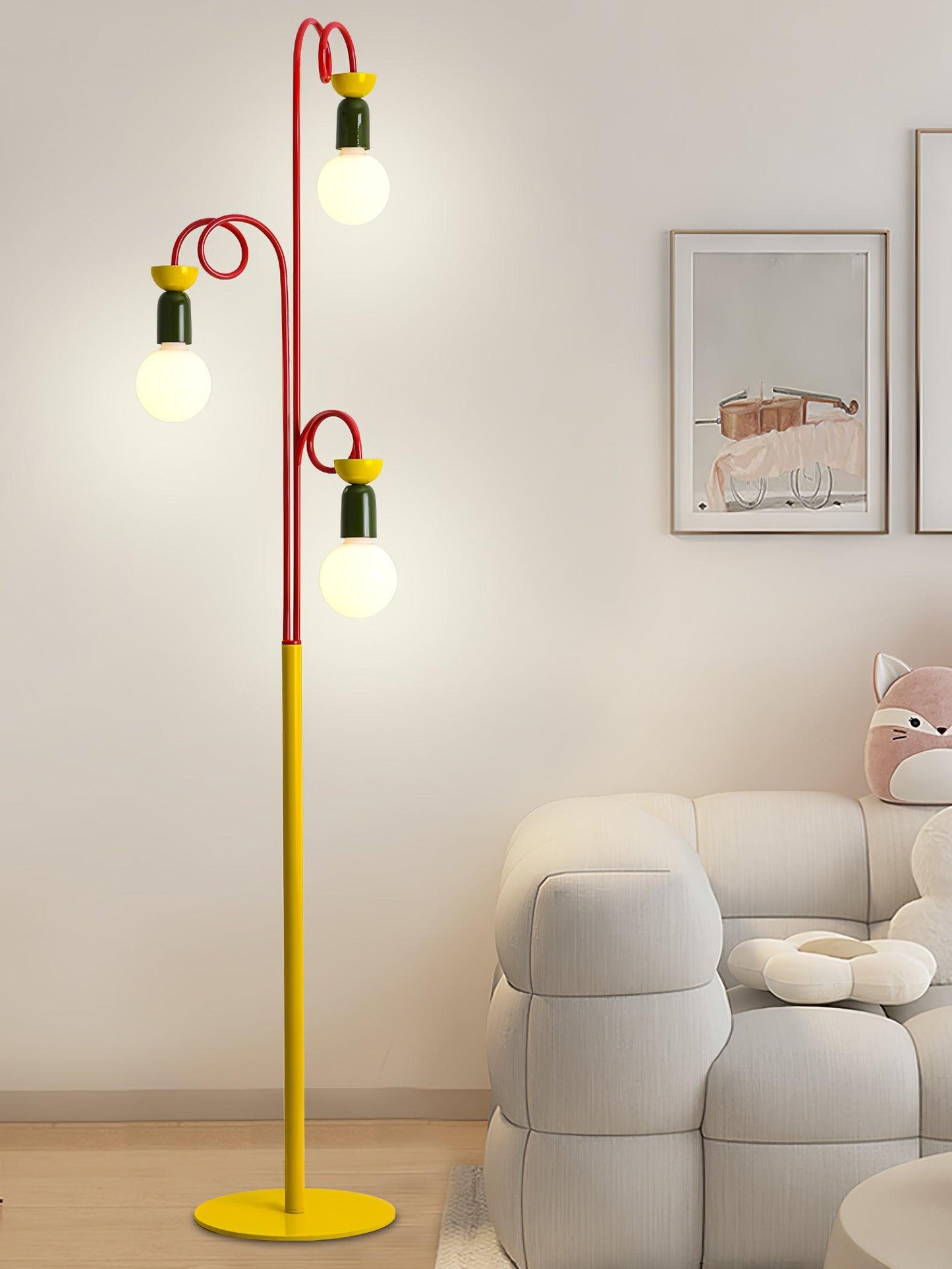 Circulo Play Floor Lamp LED Retro Geometric Design