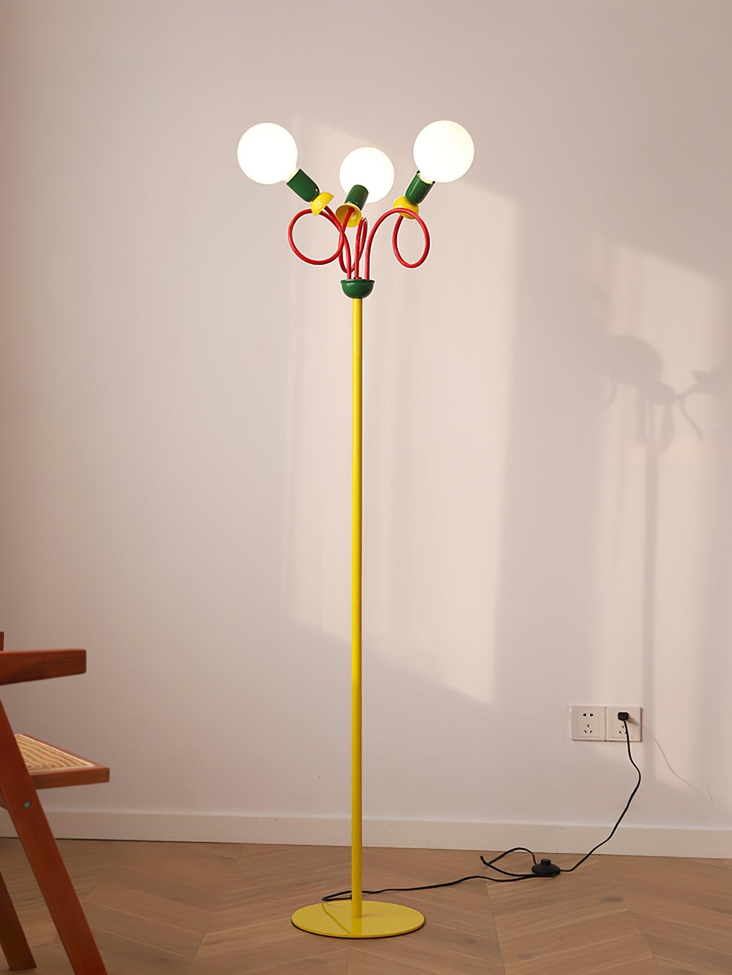 Circulo Play Floor Lamp LED Retro Geometric Design