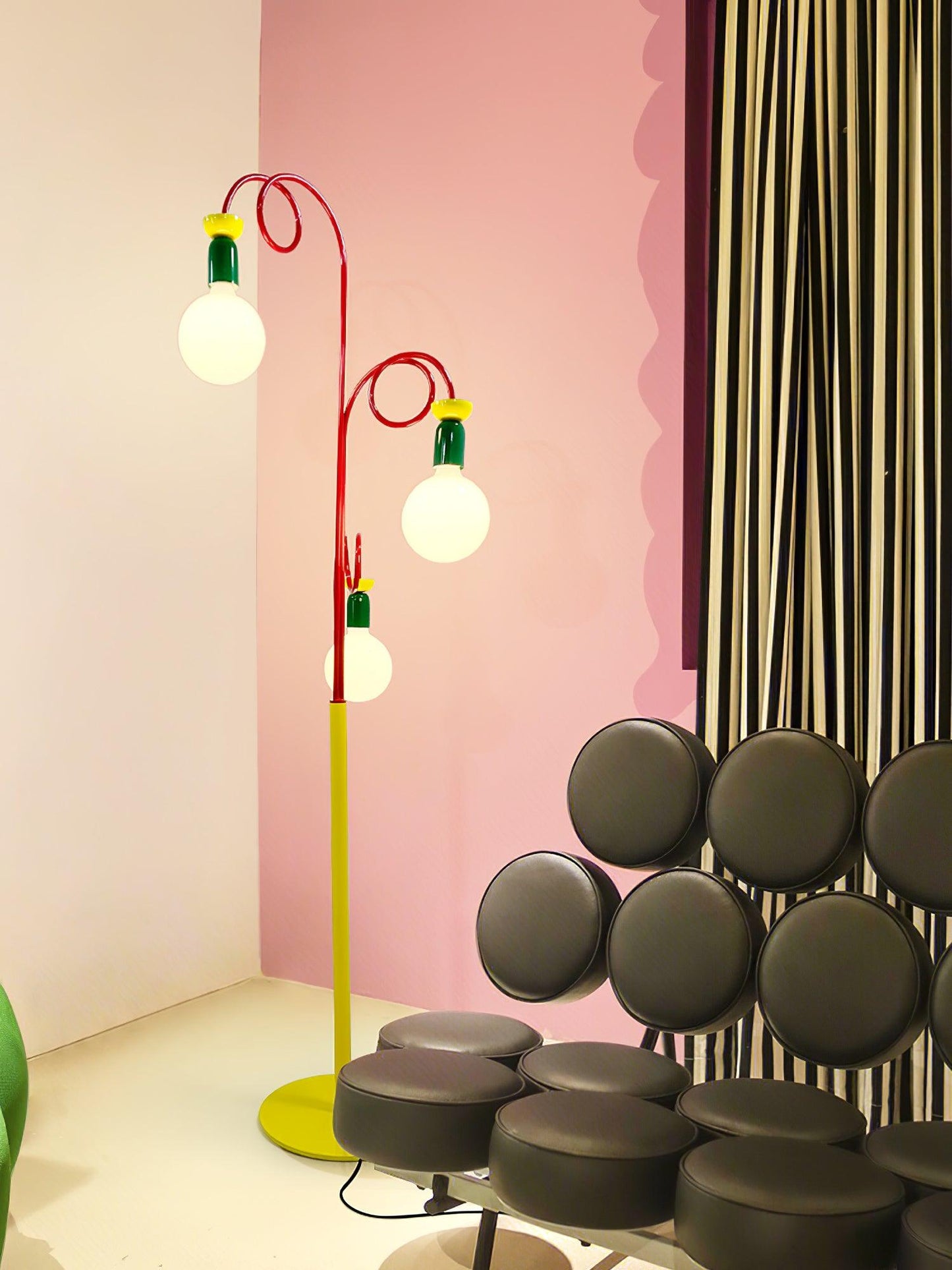 Circulo Play Floor Lamp LED Retro Geometric Design