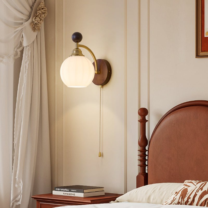 Clarendon Wall Lamp - Indoor LED Wall Light, Metal, Wood