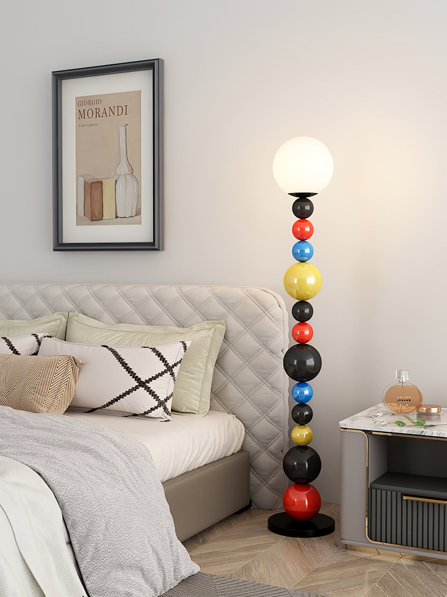 Colorful Round Ball Floor Lamp with LED, Indoor Lighting