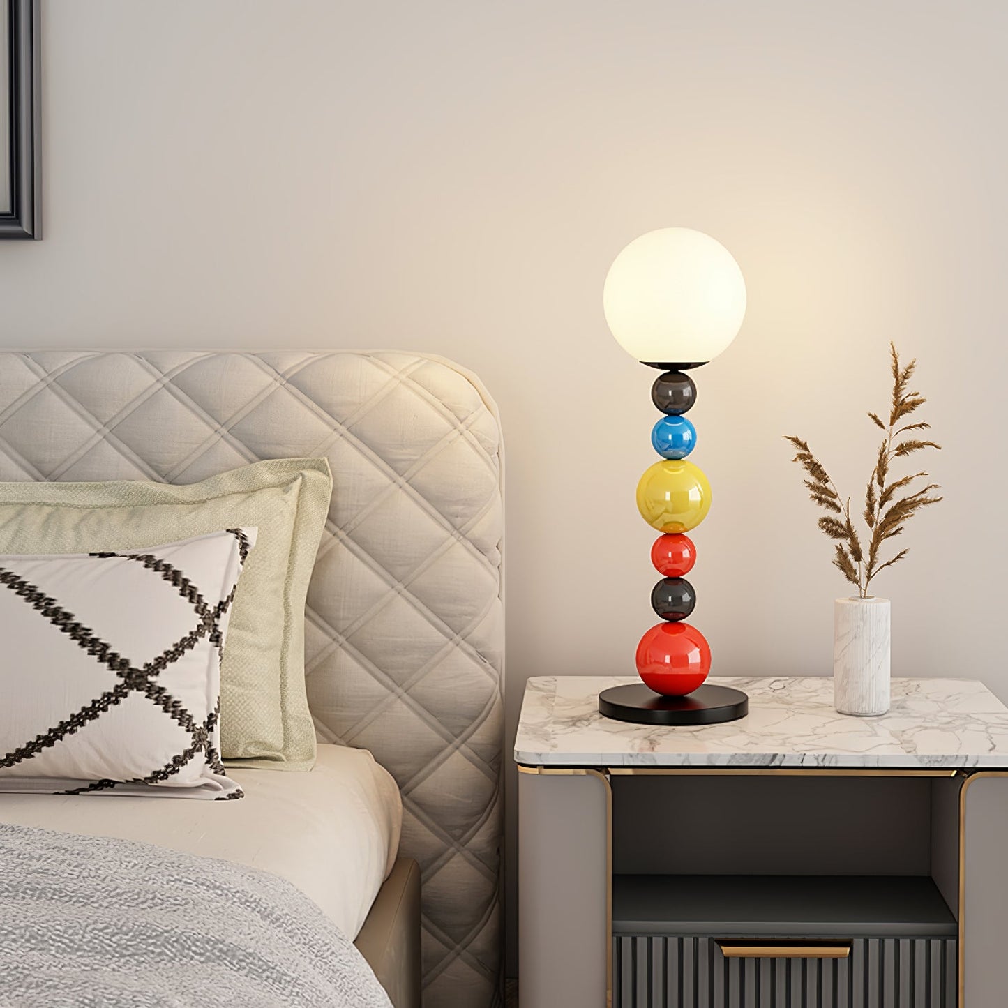 Colorful Round Ball Floor Lamp with LED, Indoor Lighting