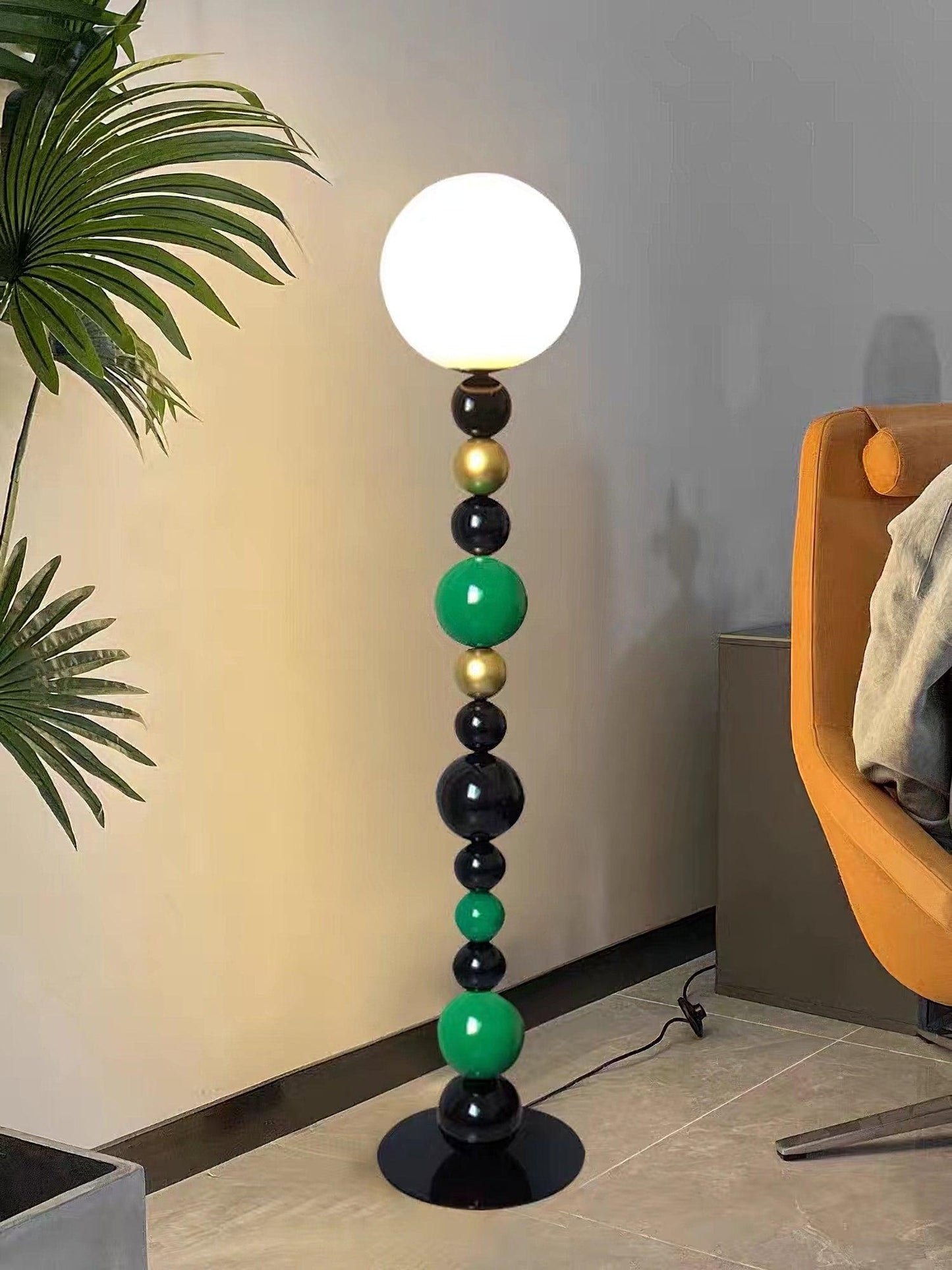 Colorful Round Ball Floor Lamp with LED, Indoor Lighting