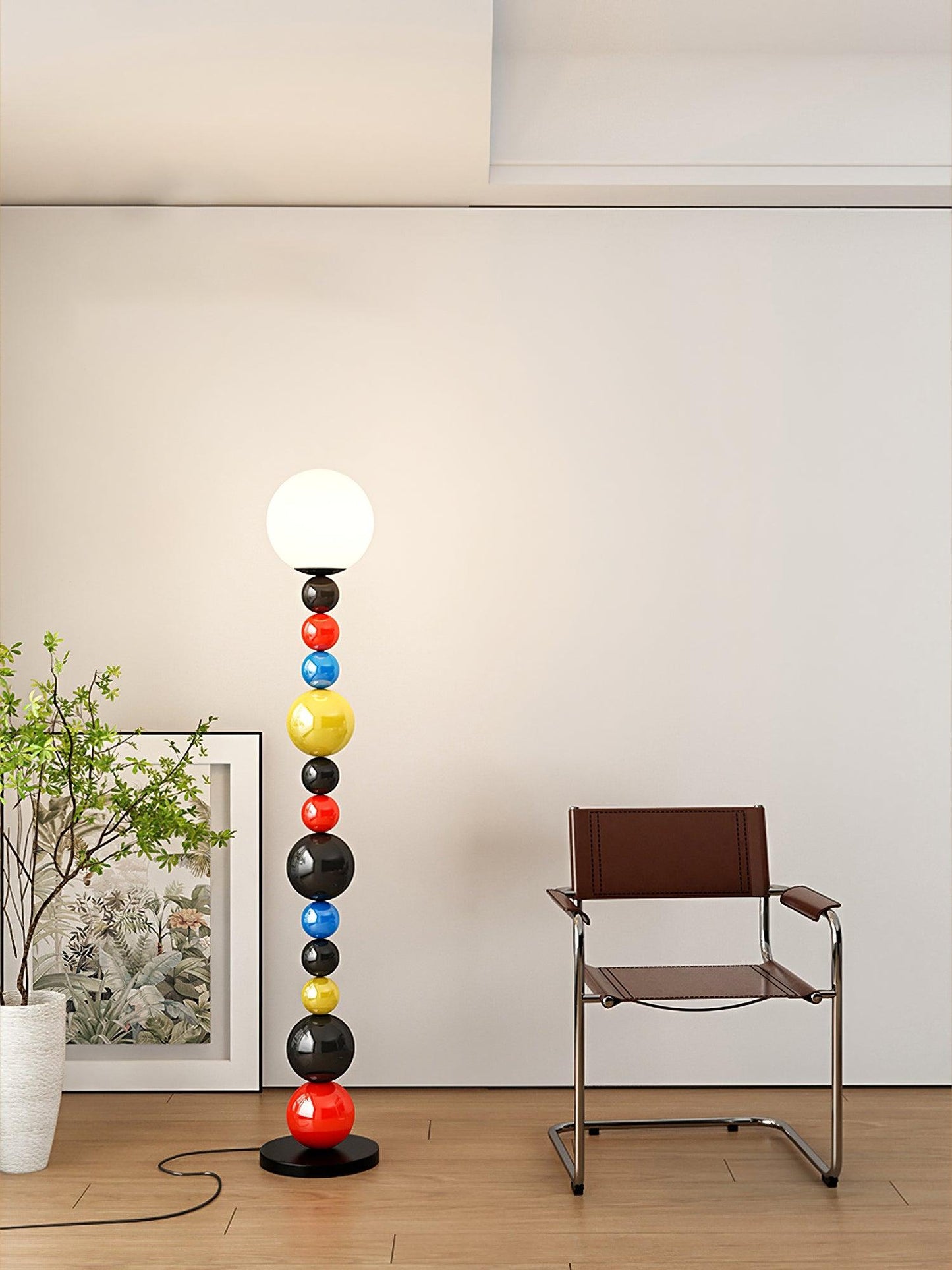 Colorful Round Ball Floor Lamp with LED, Indoor Lighting