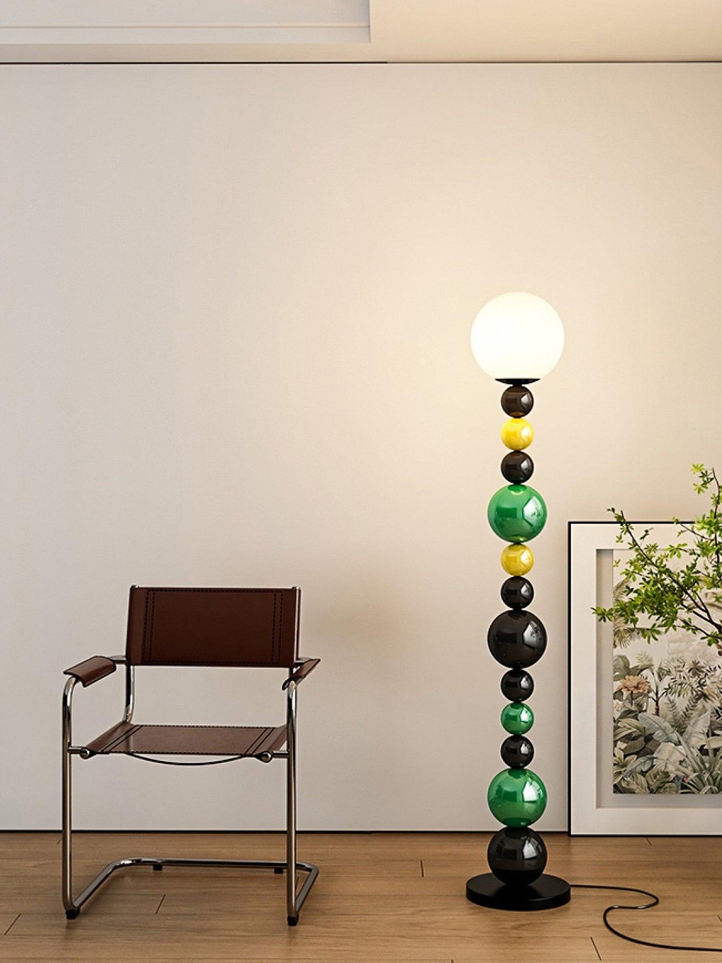 Colorful Round Ball Floor Lamp with LED, Indoor Lighting