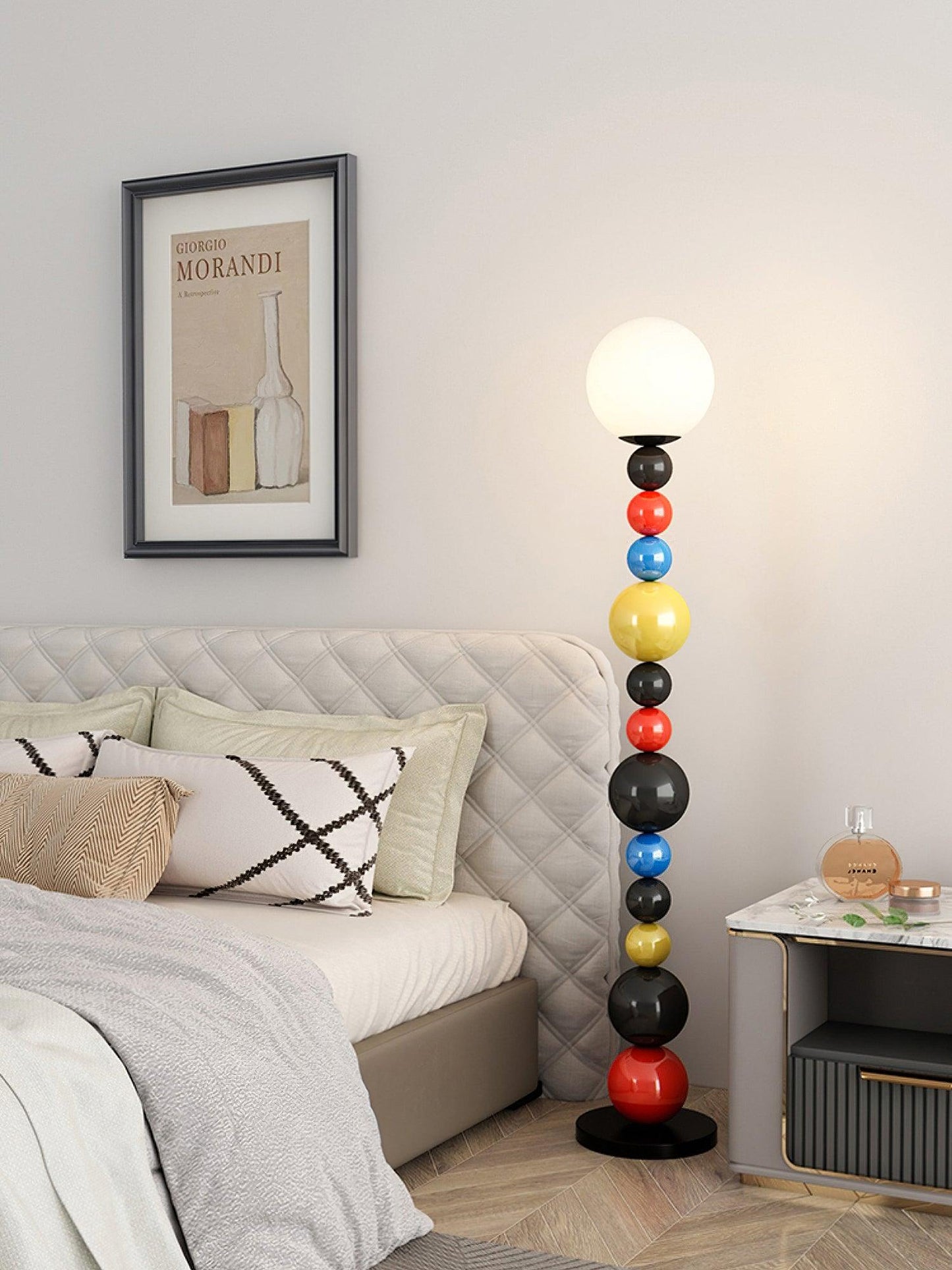 Colorful Round Ball Floor Lamp with LED, Indoor Lighting